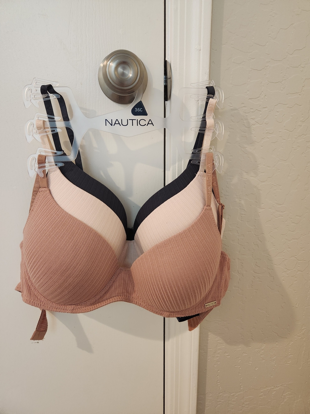 Nautica Women’s Ribbed T-Shirt Bra - Blush Pink